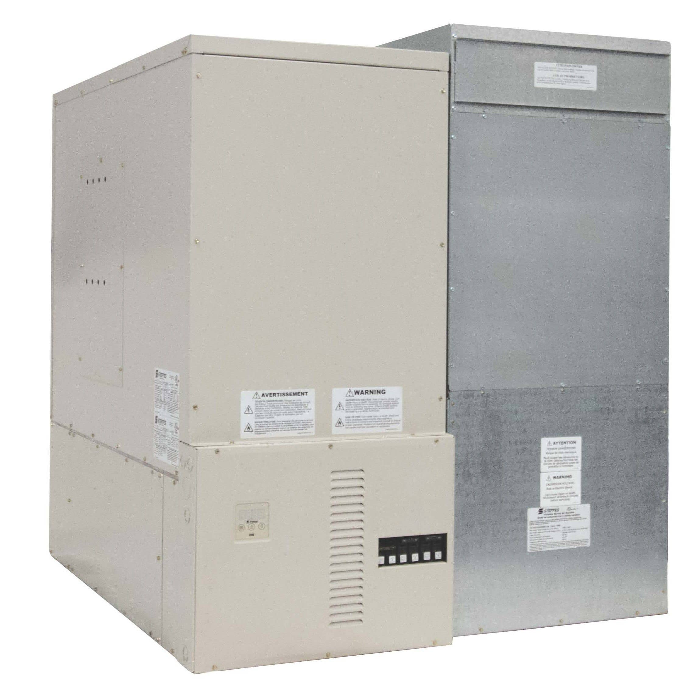 Electric thermal storage central heating unit.