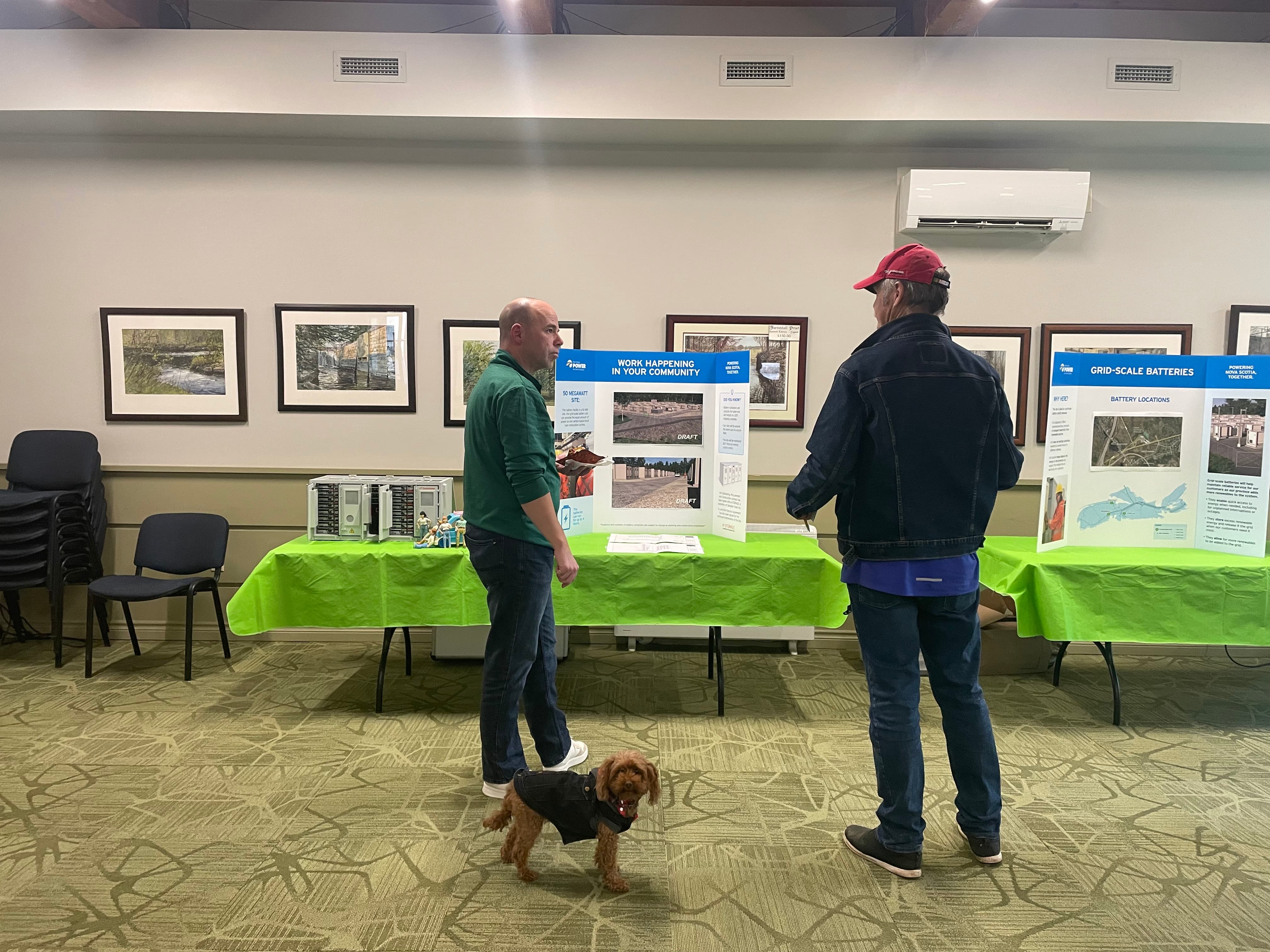 NSP employee and local in a Waverley community open house